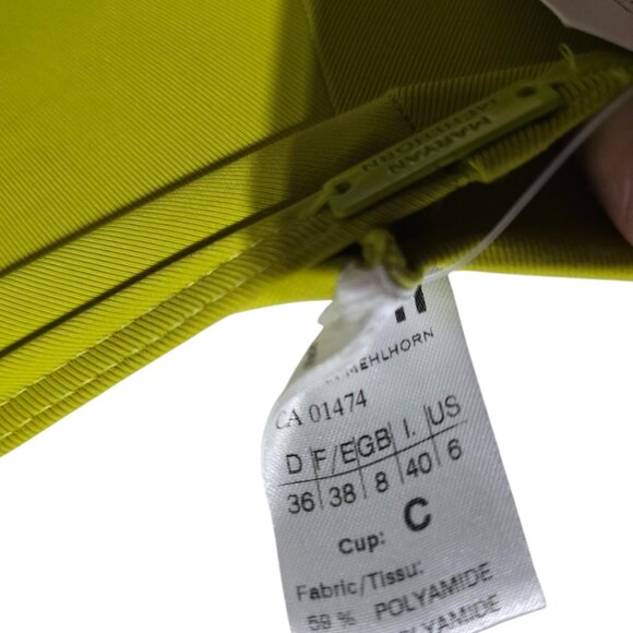 Maryan Mehlhorn Bikini 2-Piece Swimwear Chartruese Size 6/36C - Picture 5 of 5